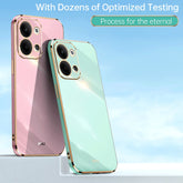 XINLI Straight Edge 6D Electroplate TPU Phone Case